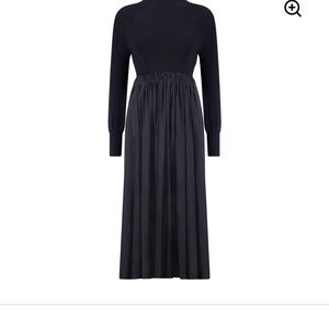 Elegant Black Midi Dress ALEEZA PARIS